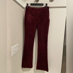 Velvet Flare Pants